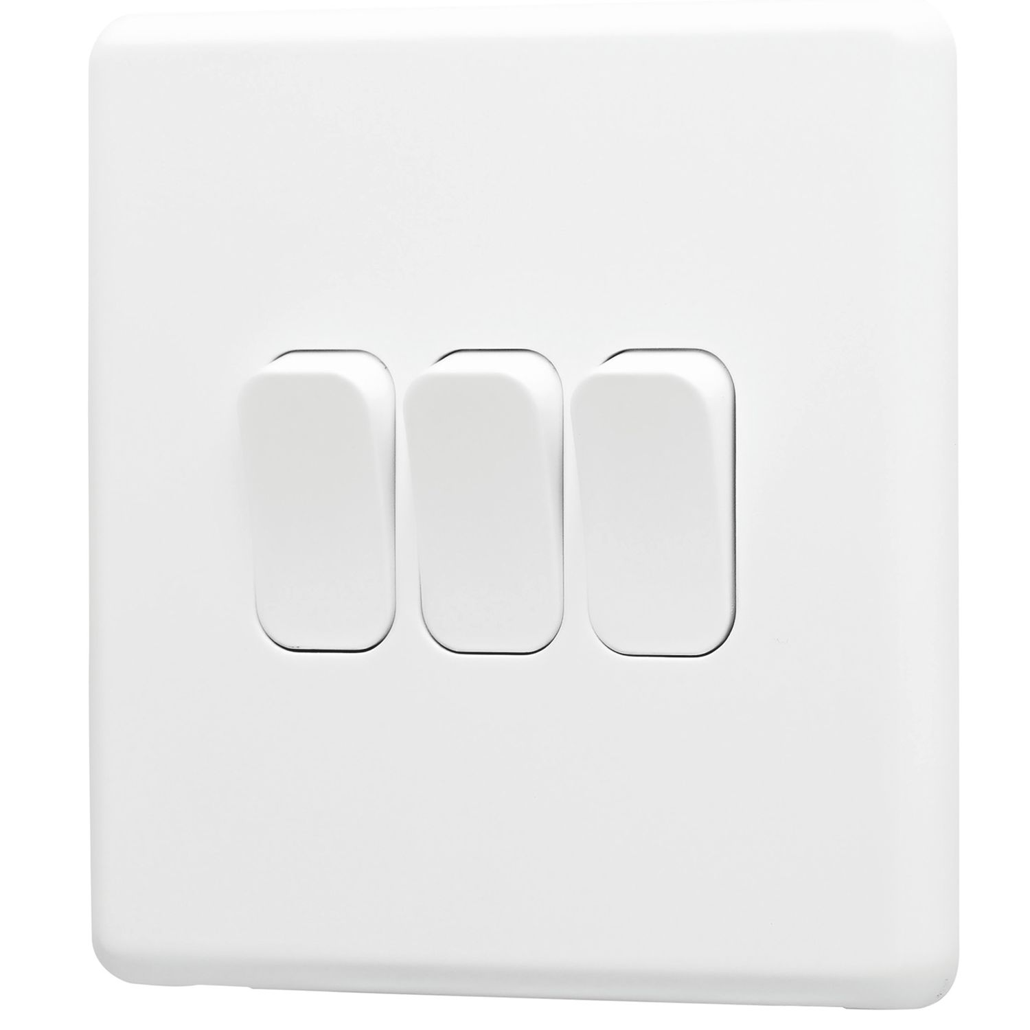 Arlec 10A 3-Gang 2-Way Light Switch White (369RU)