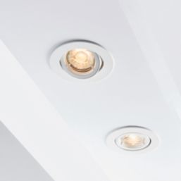 Saxby Cast Tilt  Recessed Downlight Gloss White