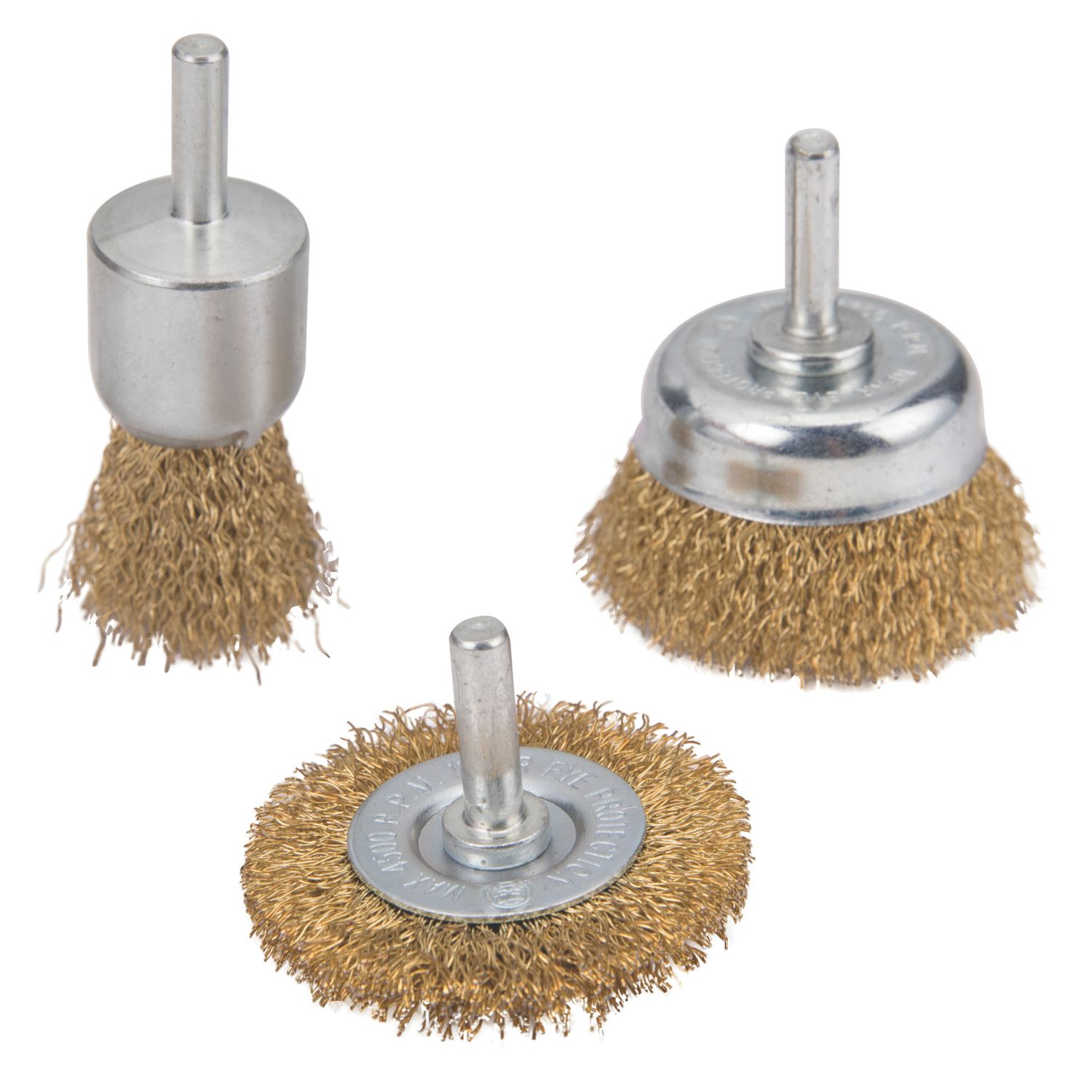 Straight Shank Preparation Brush Set 3 Pieces (370JG)