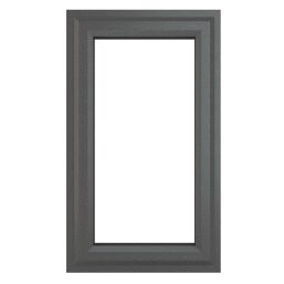 Crystal  Right-Hand Opening Clear Triple-Glazed Casement Anthracite on White uPVC Window 610mm x 1115mm
