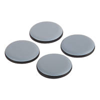 Fix-O-Moll Grey Round Self-Adhesive Easy Gliders 40 x 40mm 4 Pack