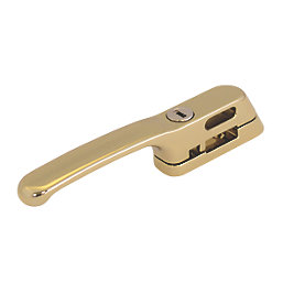 Fab & Fix Craftsman Left or Right-Handed Locking Window Handle Polished Gold