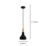 Eglo Sabinar 18cm Single Pendant Light Black/Brown