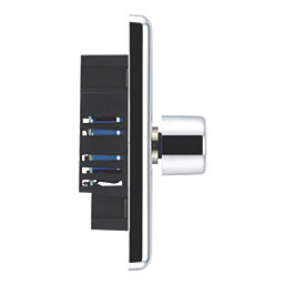 LAP  1-Gang 2-Way LED Dimmer Switch  Polished Chrome with Colour-Matched Inserts