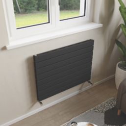 Ximax Oceanus 595mm x 800mm 2505BTU Anthracite Horizontal Designer Radiator