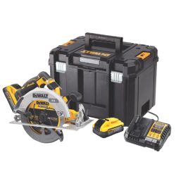 DEWALT DCS573H2T-GB 190mm 18V 2 x 5.0Ah Li-Ion PowerStack Brushless Cordless Circular Saw