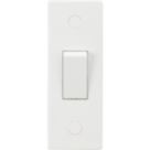 Knightsbridge Architrave 10AX 1-Gang 2-Way Light Switch  White