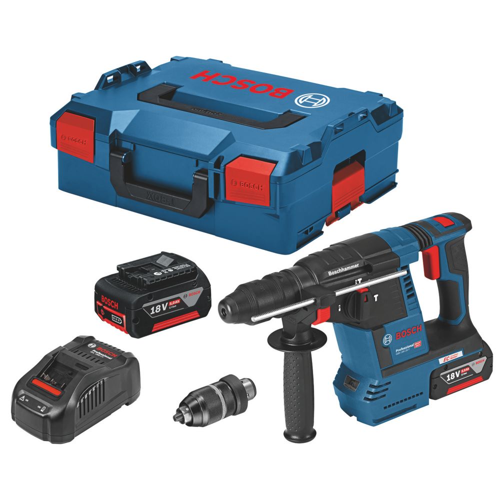 Bosch GBH 18V-26 F 3.73kg 18V 2 x 5.0Ah Li-Ion CoolPack Brushless Cordless SDS Plus Rotary Hammer Drill