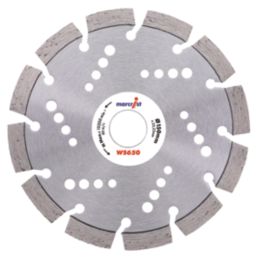 Marcrist WS650 Masonry Diamond Wall Chasing Blades 150mm x 22.23mm 2 Pack