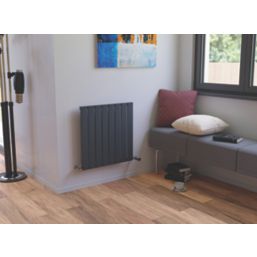 Ximax 600mm x 595mm 1403BTU Anthracite Vertical Designer Radiator