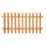 Forest Pale Picket  Fence Panels Golden Brown 6' x 3' Pack of 3