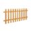 Forest Pale Picket  Fence Panels Golden Brown 6' x 3' Pack of 3