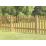Forest Pale Picket  Fence Panels Golden Brown 6' x 3' Pack of 3