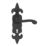 Carlisle Brass Fleur de Lys LoB Lock Door Handles Pair Black