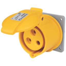 Amphenol 32A 2P+E Panel Socket 130V