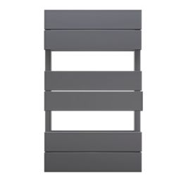 Towelrads 835mm x 500mm 1665BTU Anthracite Flat Designer Towel Radiator