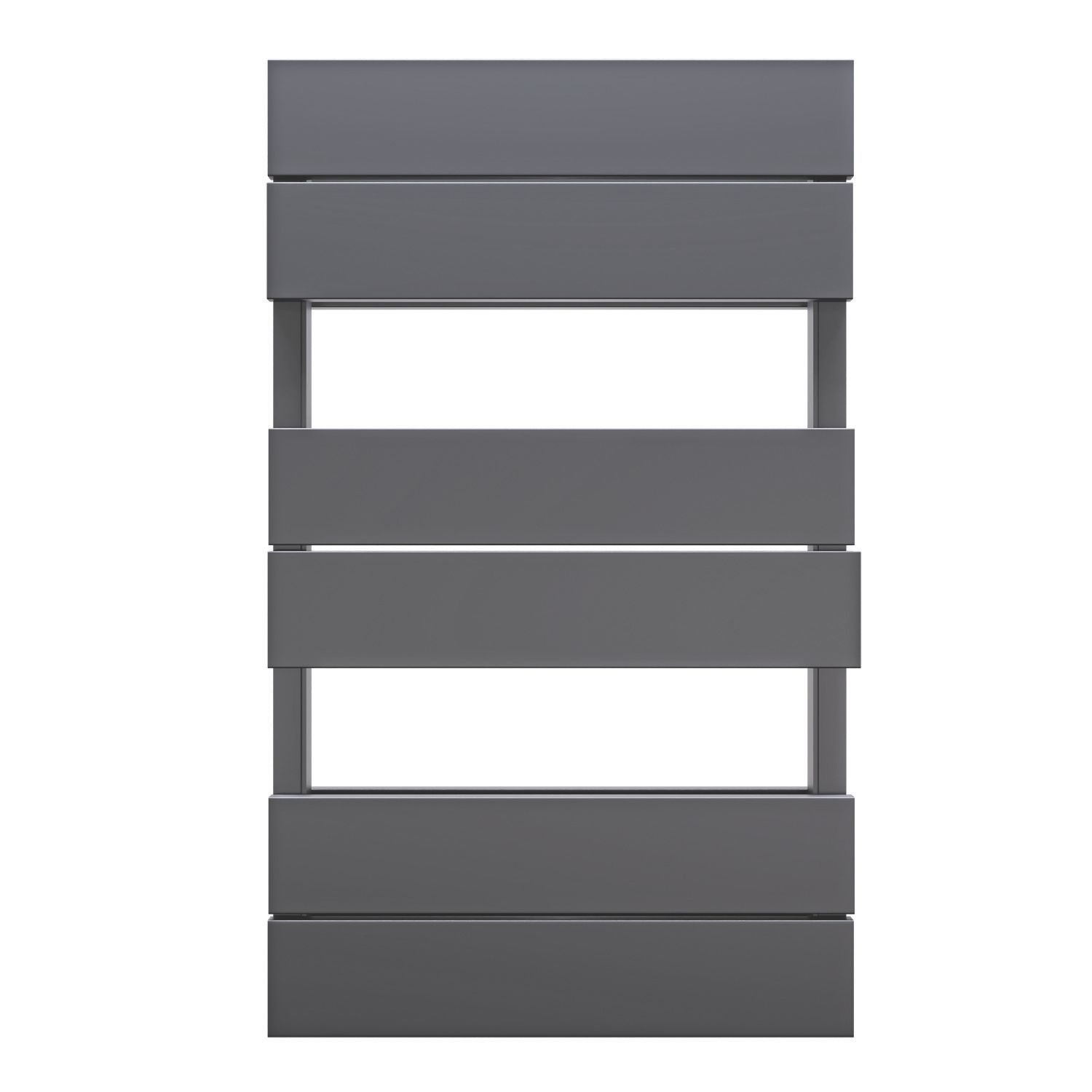 Towelrads 835mm x 500mm 1665BTU Anthracite Flat Designer Towel Radiator (371CG)