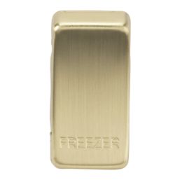 Knightsbridge 'FREEZER' Switch Cover Brushed Brass