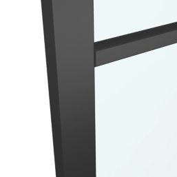 Green & Taylor Heritage Slimline 1-Clear Light Primed Black Wooden Fully Glazed Internal Door 1981mm x 762mm