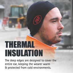 JSP SureFit Unisex Thermal Safety Helmet Liner - M/L Hi-Vis Orange