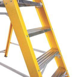 Lyte Fibreglass 1.89m 5 Step Platform Step Ladder