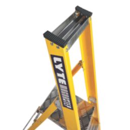 Lyte Fibreglass 1.89m 5 Step Platform Step Ladder