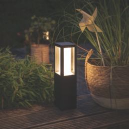 Philips Hue Impress 400mm Outdoor LED Bollard Light Black 8W 1180lm