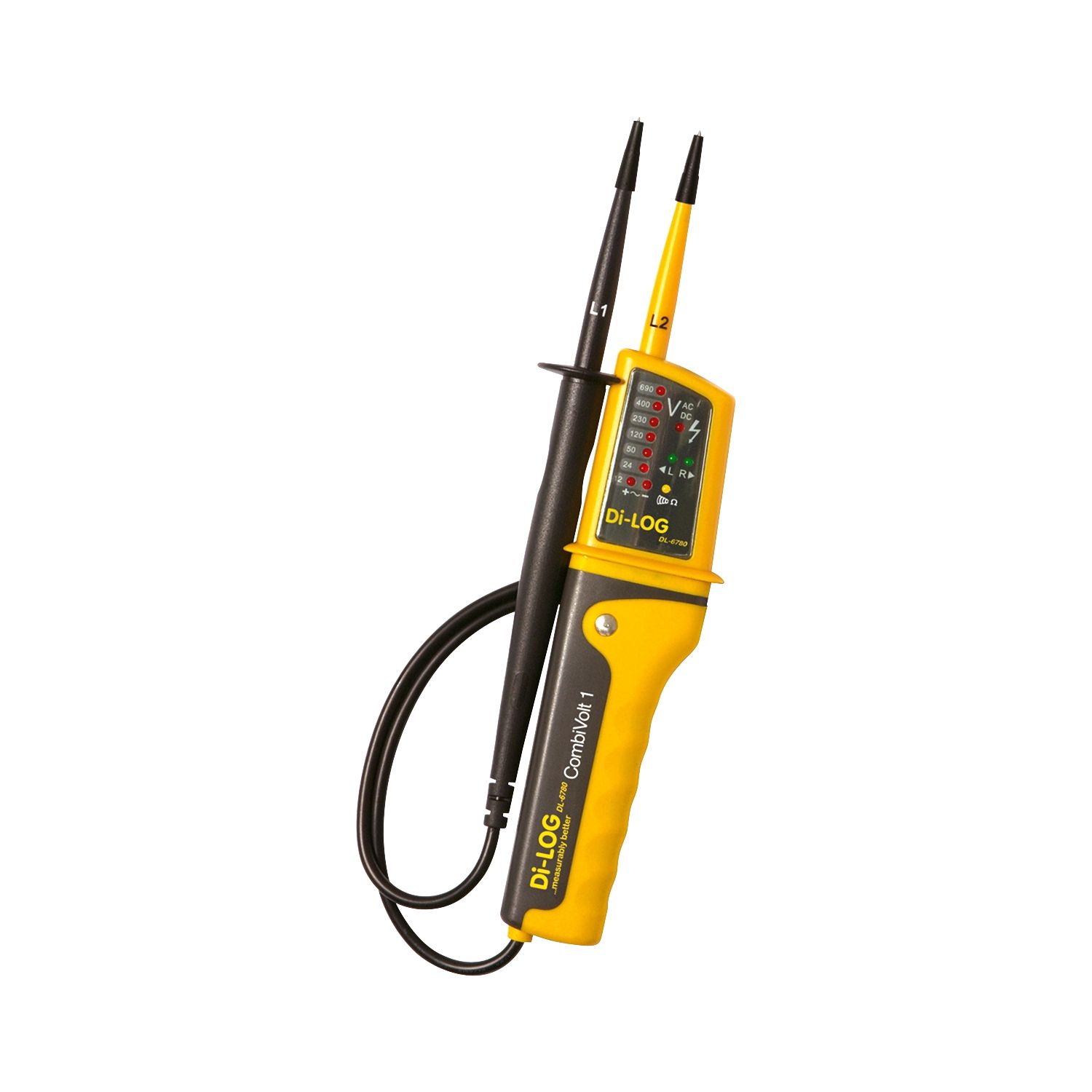 Di-Log CombiVolt1 AC/DC 2-Pole Voltage & Continuity Tester LED 690V (371JP)