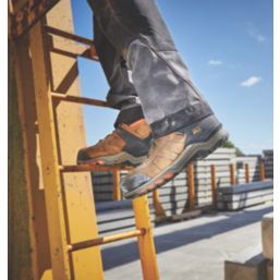 Timberland Pro Hypercharge Size 6.5  Brown/Orange Waterproof  Safety Boots