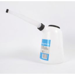 Hilka Pro-Craft ABS Plastic Measuring Jug with Spout White 5Ltr