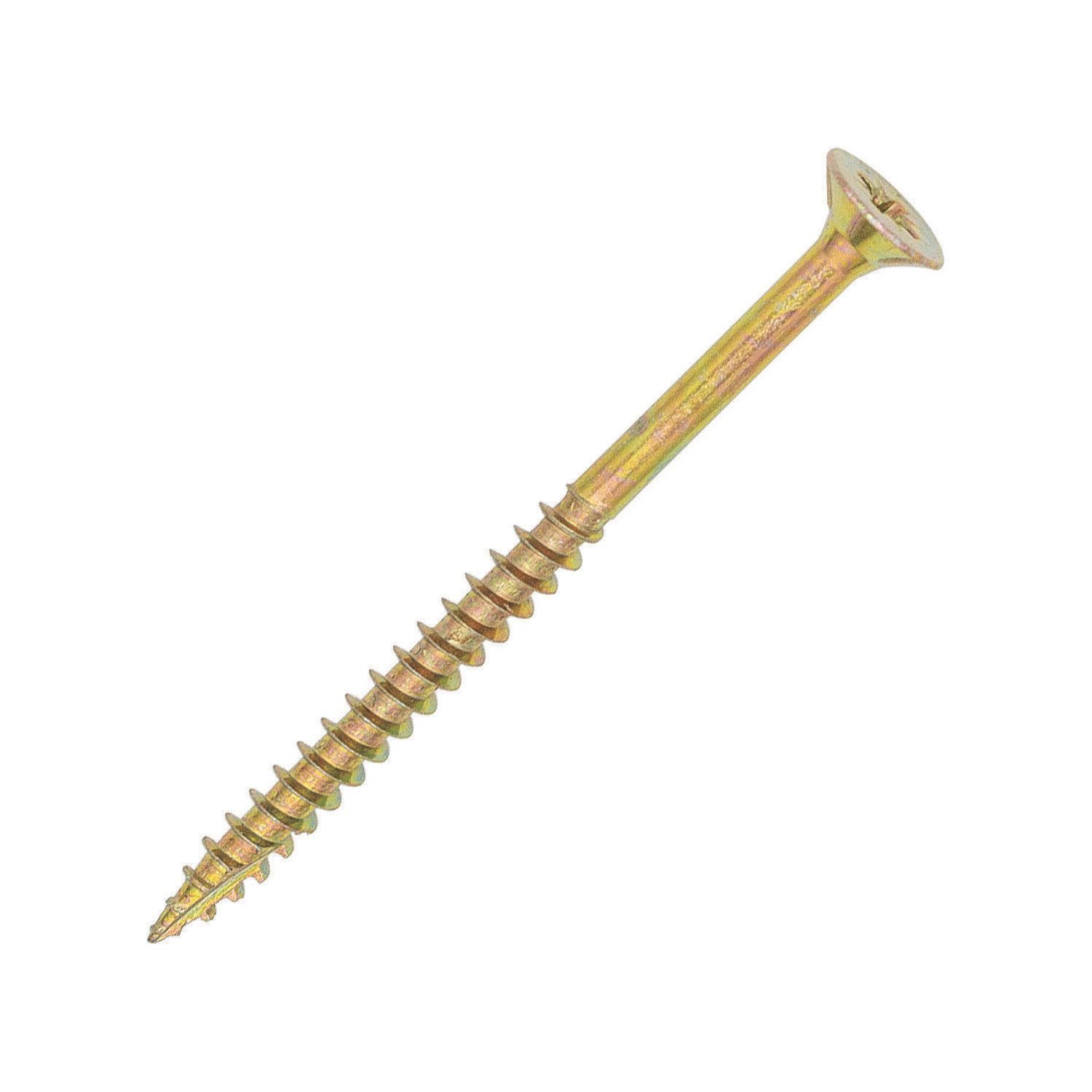 Rawlplug R-QCP PZ Countersunk Self Drilling Woodscrews 6mm x 100mm 200 Pack (371PU)
