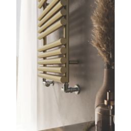 Terma 755mm x 520mm 1593BTU Brass Flat Designer Towel Radiator
