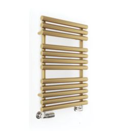 Terma 755mm x 520mm 1593BTU Brass Flat Designer Towel Radiator