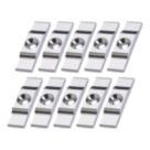 Essentials Turn Button Catches Chrome 38mm x 9mm 10 Pack
