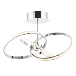 Quay Design Remi LED Semi-Flush Light Chrome 28W 1870lm