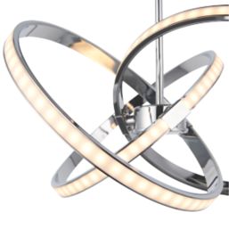 Quay Design Remi LED Semi-Flush Light Chrome 28W 1870lm