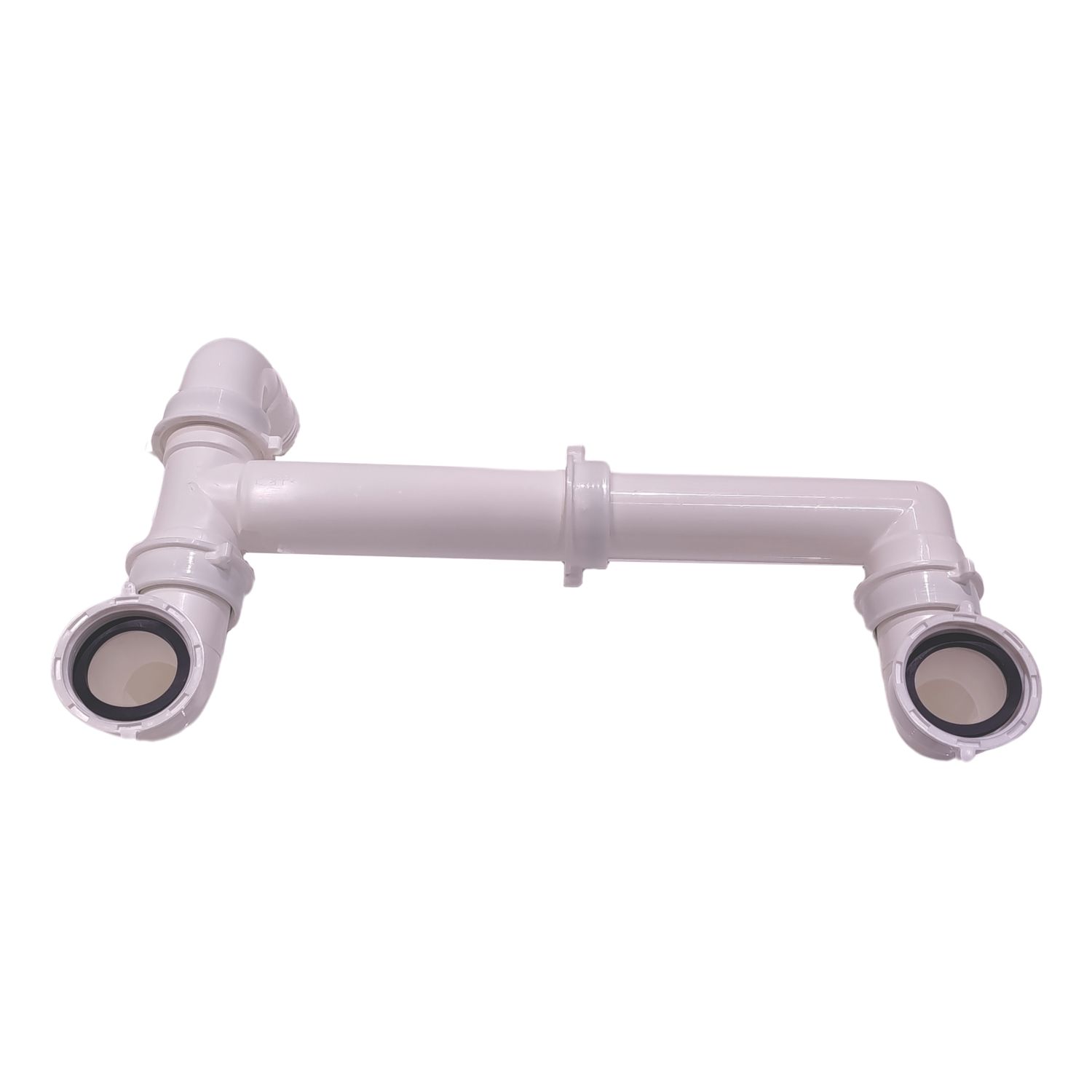 ETAL Double Bowl Sink Kit White 45mm (371VN)