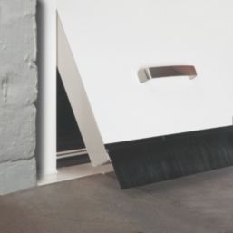 Stormguard Industrial Door Brush Seals Black 1.25m 2 Pack