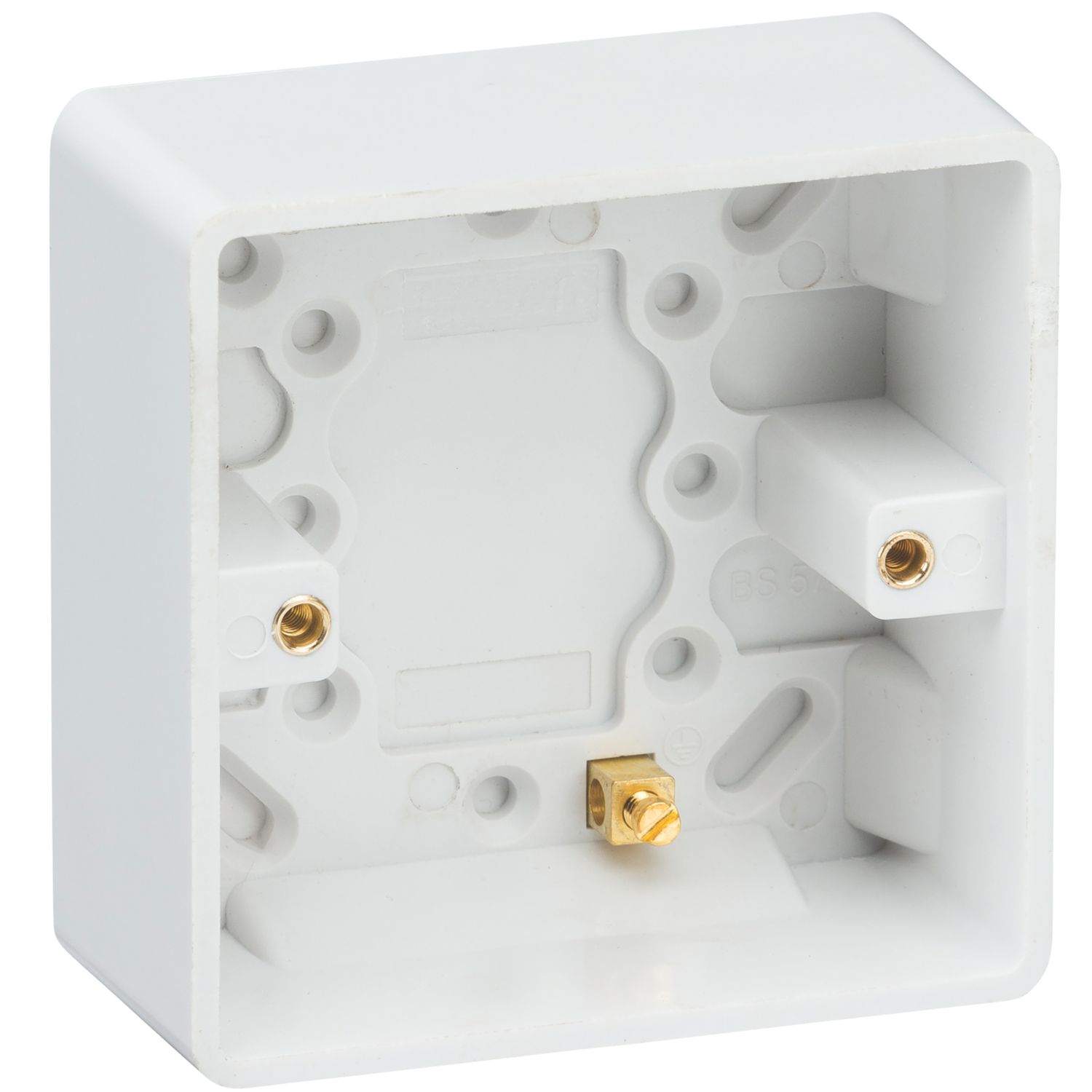 Knightsbridge 1-Gang Surface Pattress Box 35mm 10 Pack (371YA)