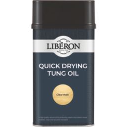 Liberon 1Ltr Clear Natural Solvent-Based Interior Wood Tung Oil