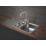 1.5 Bowl Stainless Steel Kitchen Sink & Drainer 1000 x 500mm