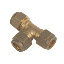 Flomasta  Brass Compression Equal Tee 10mm