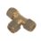Flomasta  Brass Compression Equal Tee 10mm