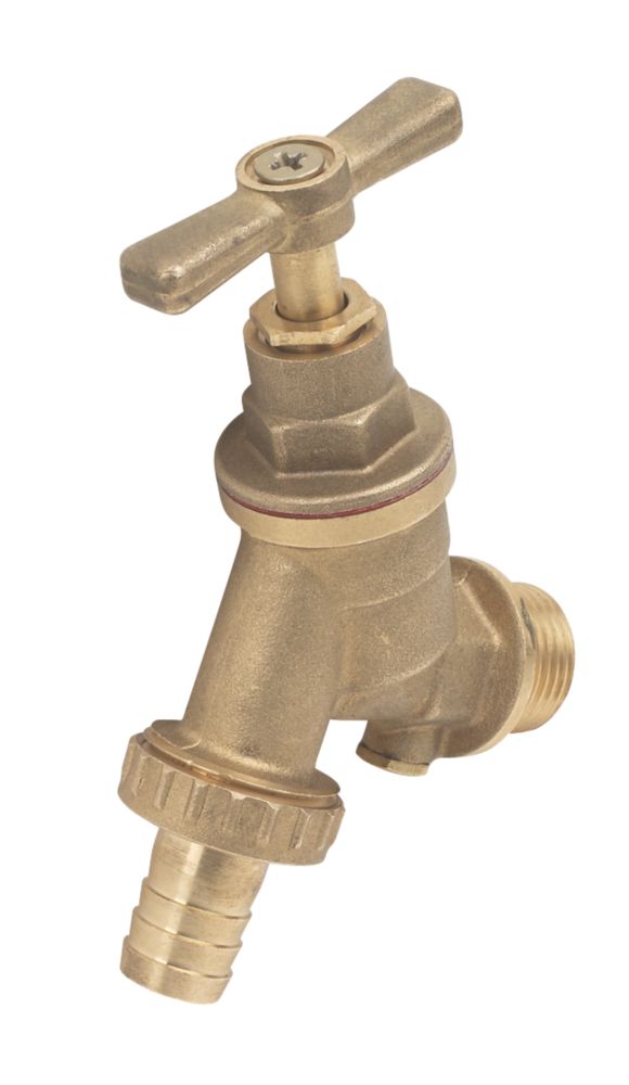 Outside Tap with Double Check Valve 15mm x 1/2" | Garden Taps