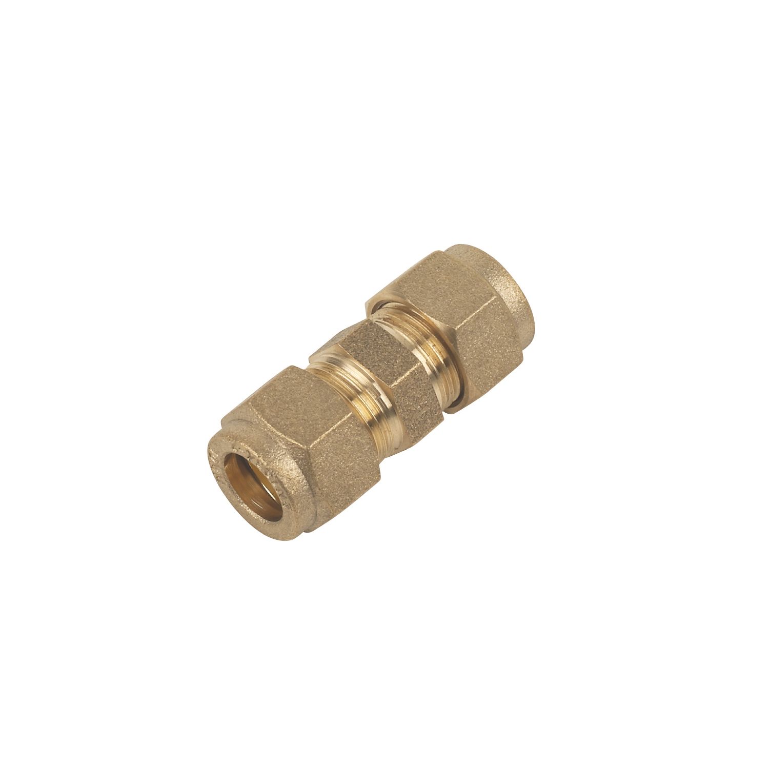 Flomasta Brass Compression Equal Coupler 10mm (37293)