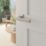 Cooke & Lewis Preder Lever on Rose Door Handles Pair Satin Nickel