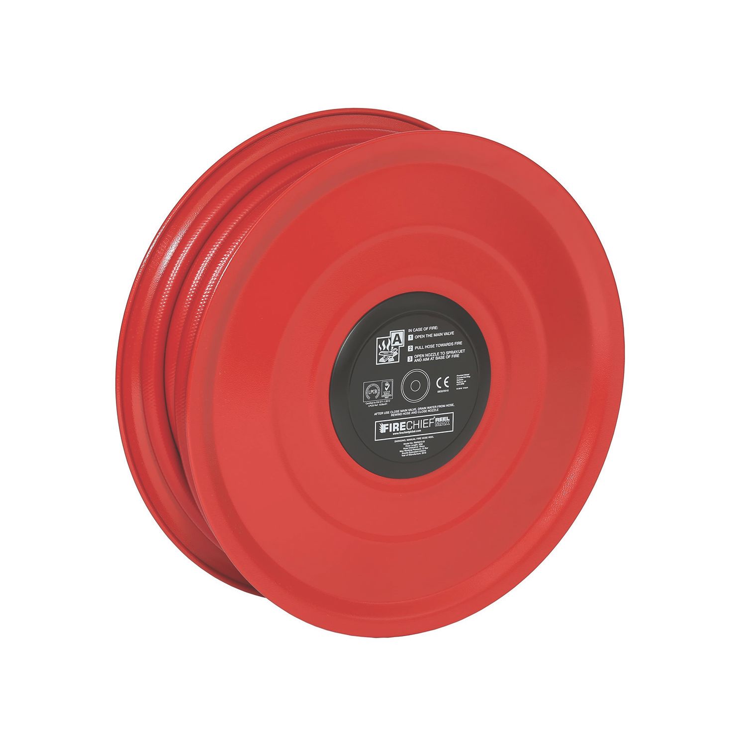 Firechief Swing Manual Fire Hose Reel 30m x 3/4" (19mm) Red (372FY)