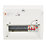 Contactum Defender 1.0 12-Module 8-Way Part-Populated  Main Switch Consumer Unit with SPD