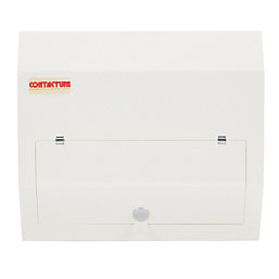 Contactum Defender 1.0 12-Module 8-Way Part-Populated  Main Switch Consumer Unit with SPD