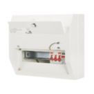 Contactum Defender 1.0 12-Module 8-Way Part-Populated  Main Switch Consumer Unit with SPD